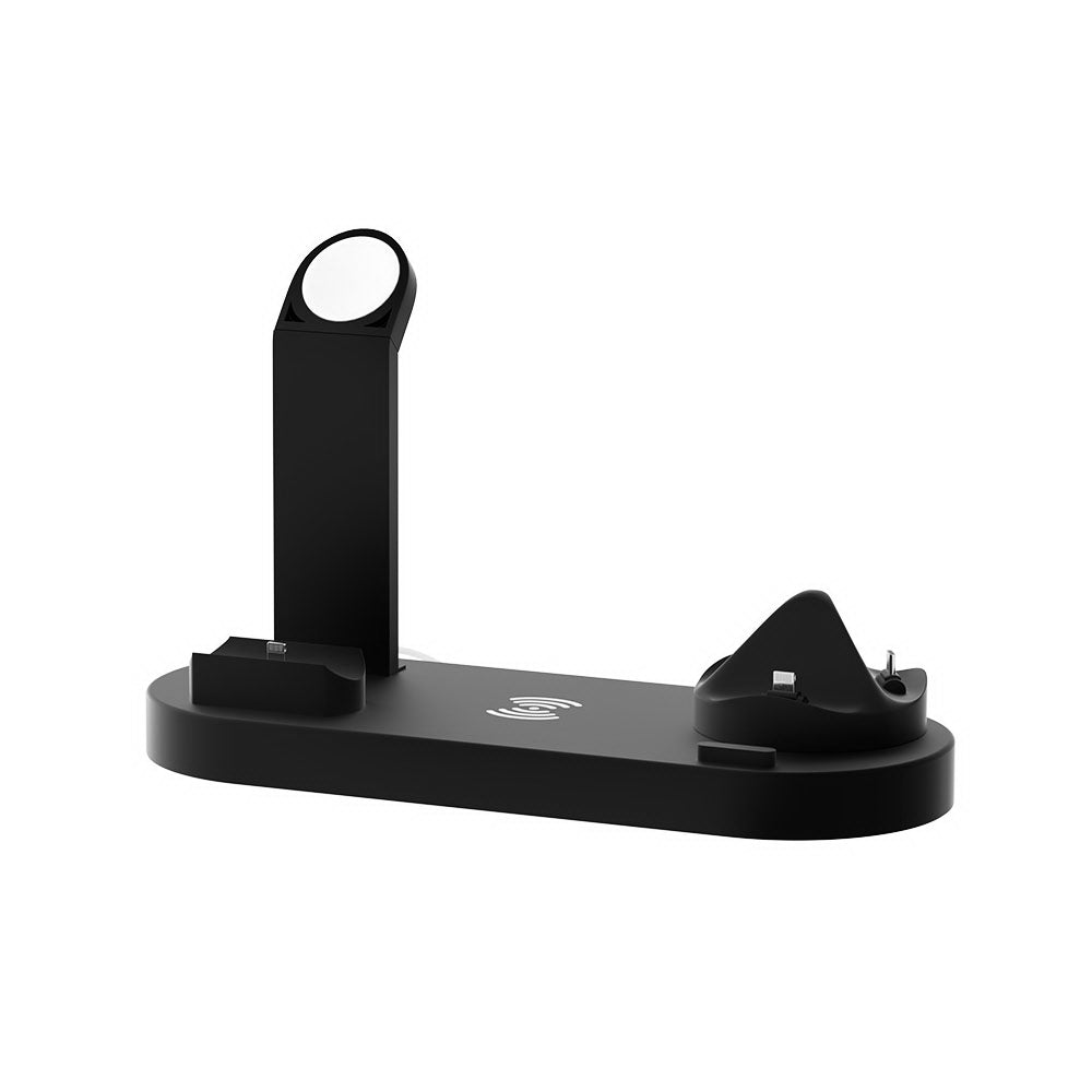 Phone Chargers: Devanti 4-in-1 Wireless Charger Dock Multi-function Charging Station for Phone