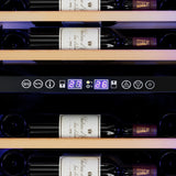 Wine Fridges: Devanti Wine Fridge Cooler Dual Zone 128 Bottles