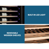 Wine Fridges: Devanti Wine Fridge Cooler Dual Zone 128 Bottles