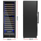 Wine Fridges: Devanti Wine Fridge Cooler Dual Zone 154 Bottles