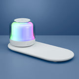 Phone Chargers: Devanti 3 in 1 Wireless Charger 15W Fast Charging RGB Light Bluetooth Speaker for Phone