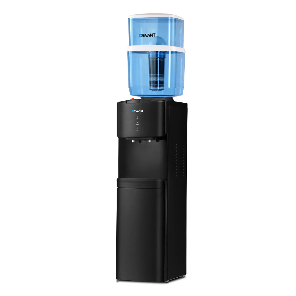 Water Dispensers: Devanti Water Cooler Dispenser Stand 22L Bottle Black