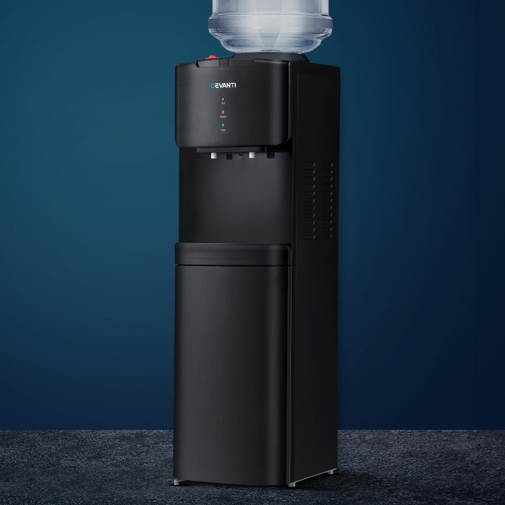 Water Dispensers: Devanti Water Cooler Dispenser Stand Black