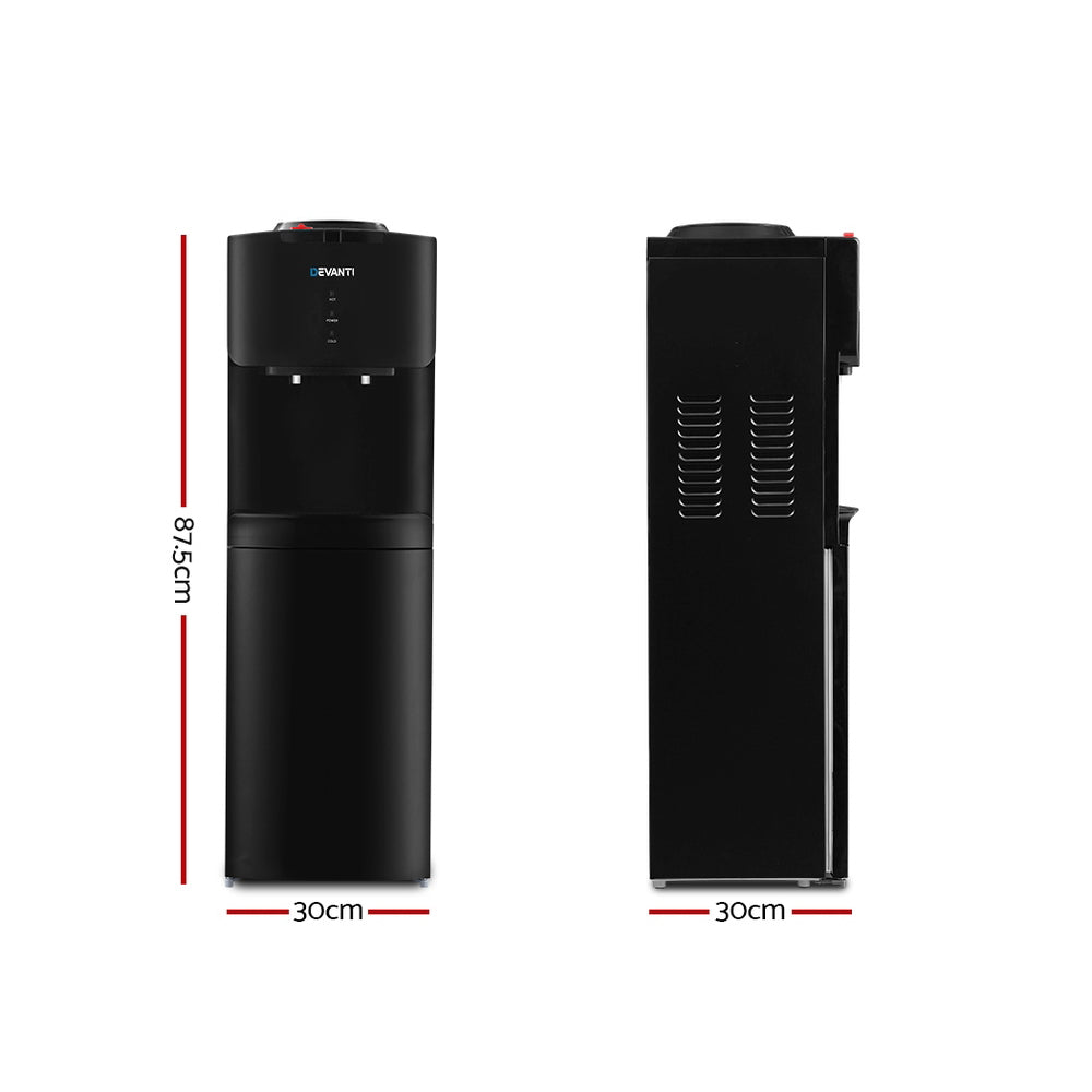 Water Dispensers: Devanti Water Cooler Dispenser Stand Black