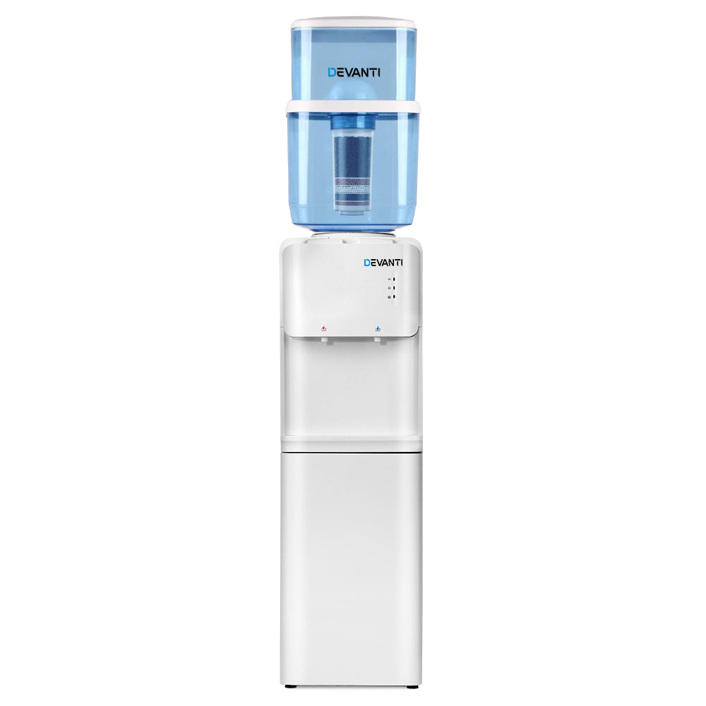 Water Dispensers: Devanti Water Cooler Dispenser Stand 22L Bottle White