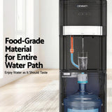 Devanti 3 Taps Water Cooler Dispenser Bottom Loading Dispenser Chiller Filter Purifier