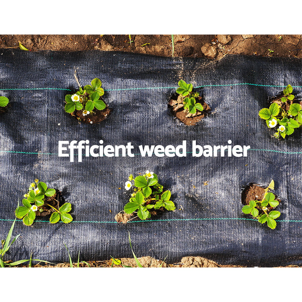 Herbicides: Instahut 1.83x100m Weed Mat Woven Fabric Weed Mat Control Matting Garden Plant