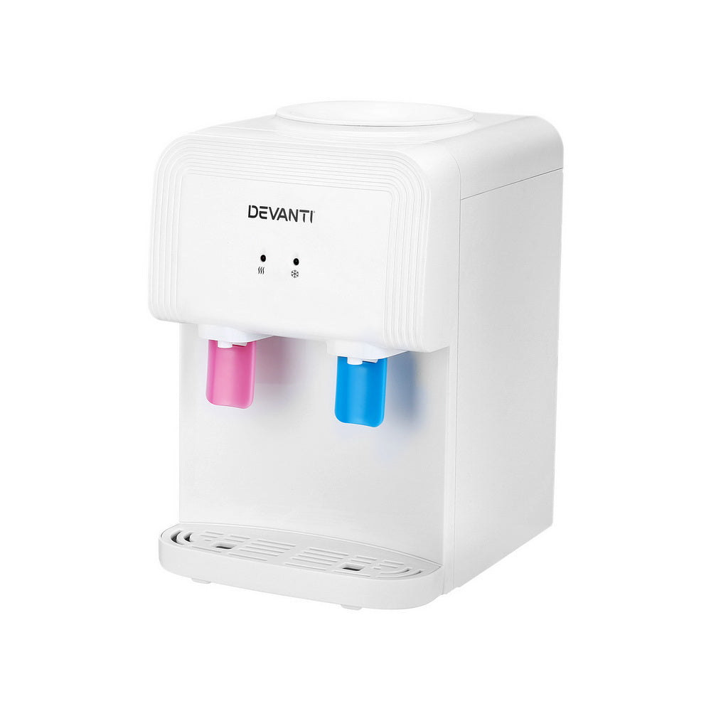 Water Dispensers: Devanti Water Cooler Dispenser Bench Top White