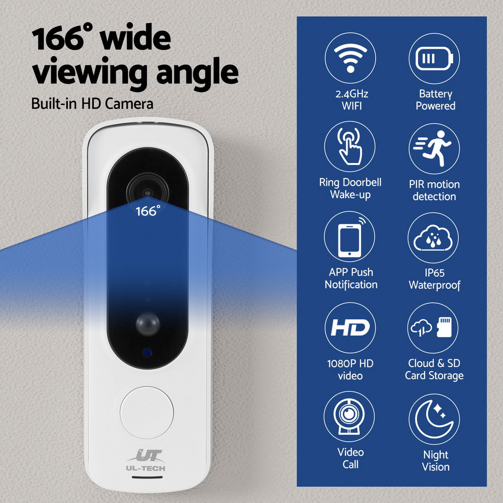 Intercoms & Doorbells: UL-tech Wireless Doorbell Security Camera