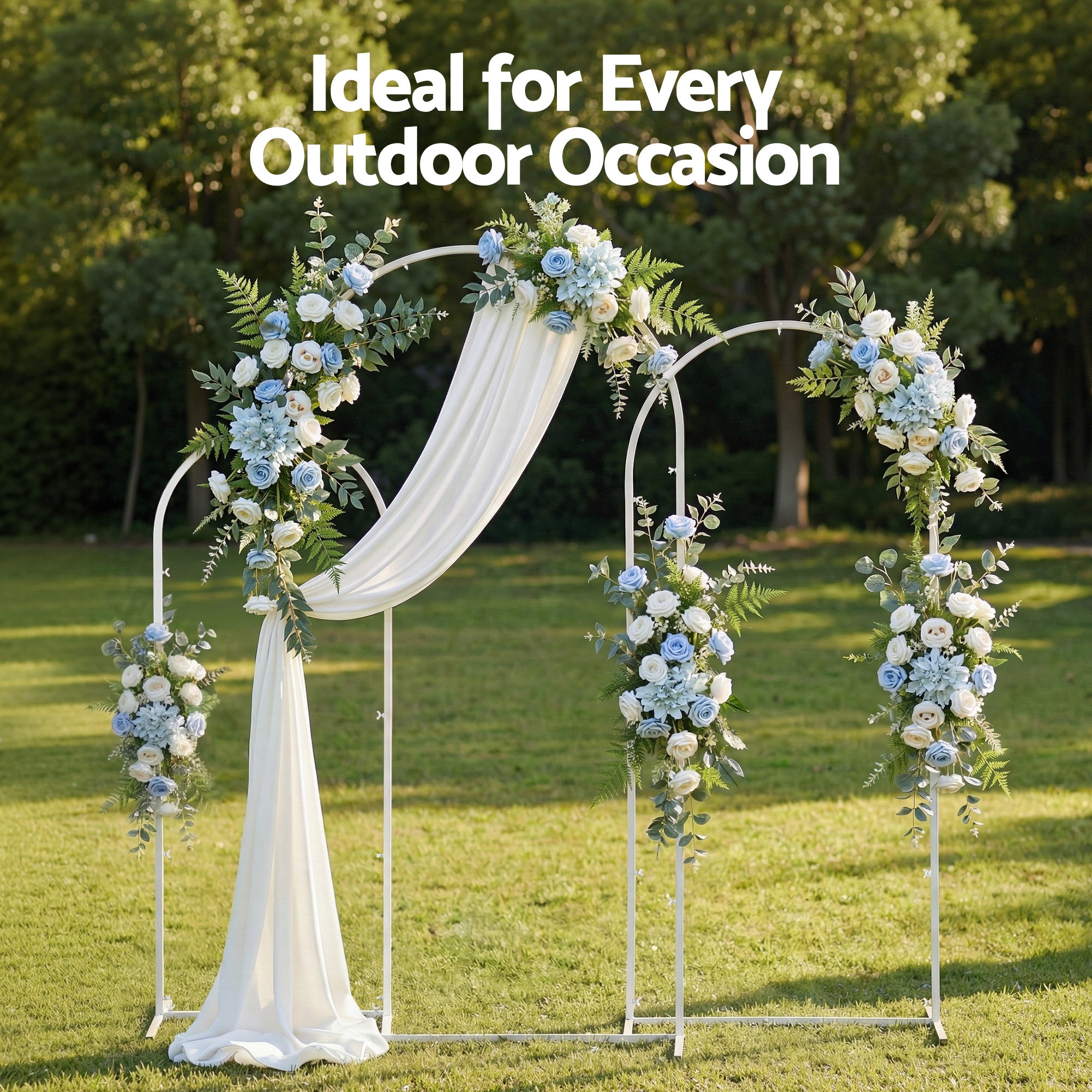 Other Wedding Decorations: Wedding Arch Backdrop Stand Set of 3 Metal Wedding Arched Frame White, Easy to Assemble, Stable Balloon Arch Standfor Wedding, Baby Shower, Party Decoration