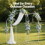 Other Wedding Decorations: Wedding Arch Backdrop Stand Set of 3 Metal Wedding Arched Frame White, Easy to Assemble, Stable Balloon Arch Standfor Wedding, Baby Shower, Party Decoration