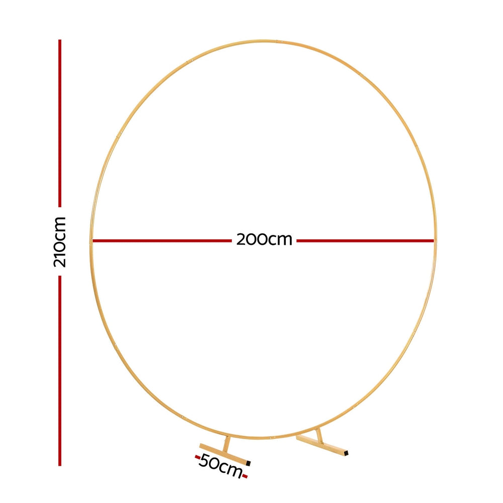 Balloons: 2M Round Backdrop Stand Wedding Background Decoration Party Flower Balloon Display
