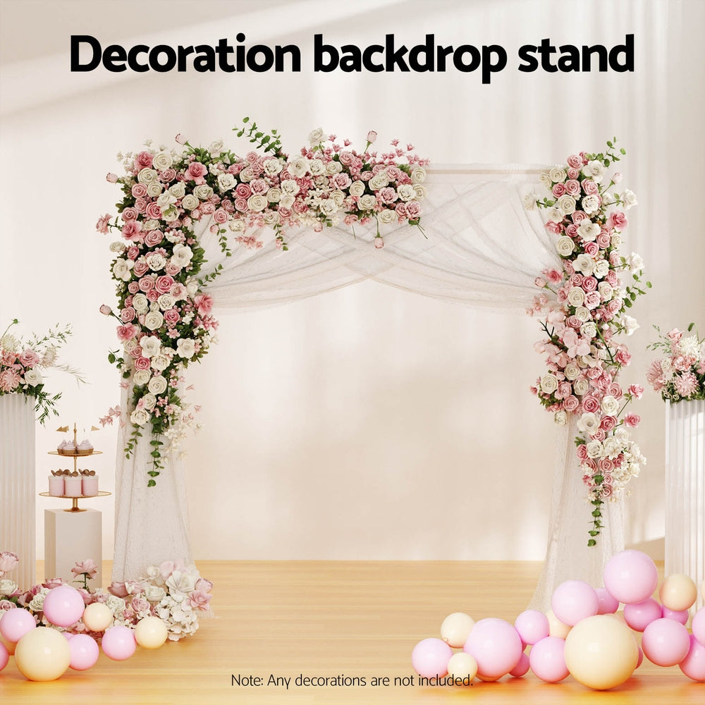 Balloons: 2M Backdrop Stand Wedding Background Decoration Party Flower Balloon Display Golden