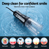 Oral Care: Devanti Cordless Water Flosser Dental Oral Irrigator Black