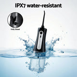 Oral Care: Devanti Cordless Water Flosser Dental Oral Irrigator Black