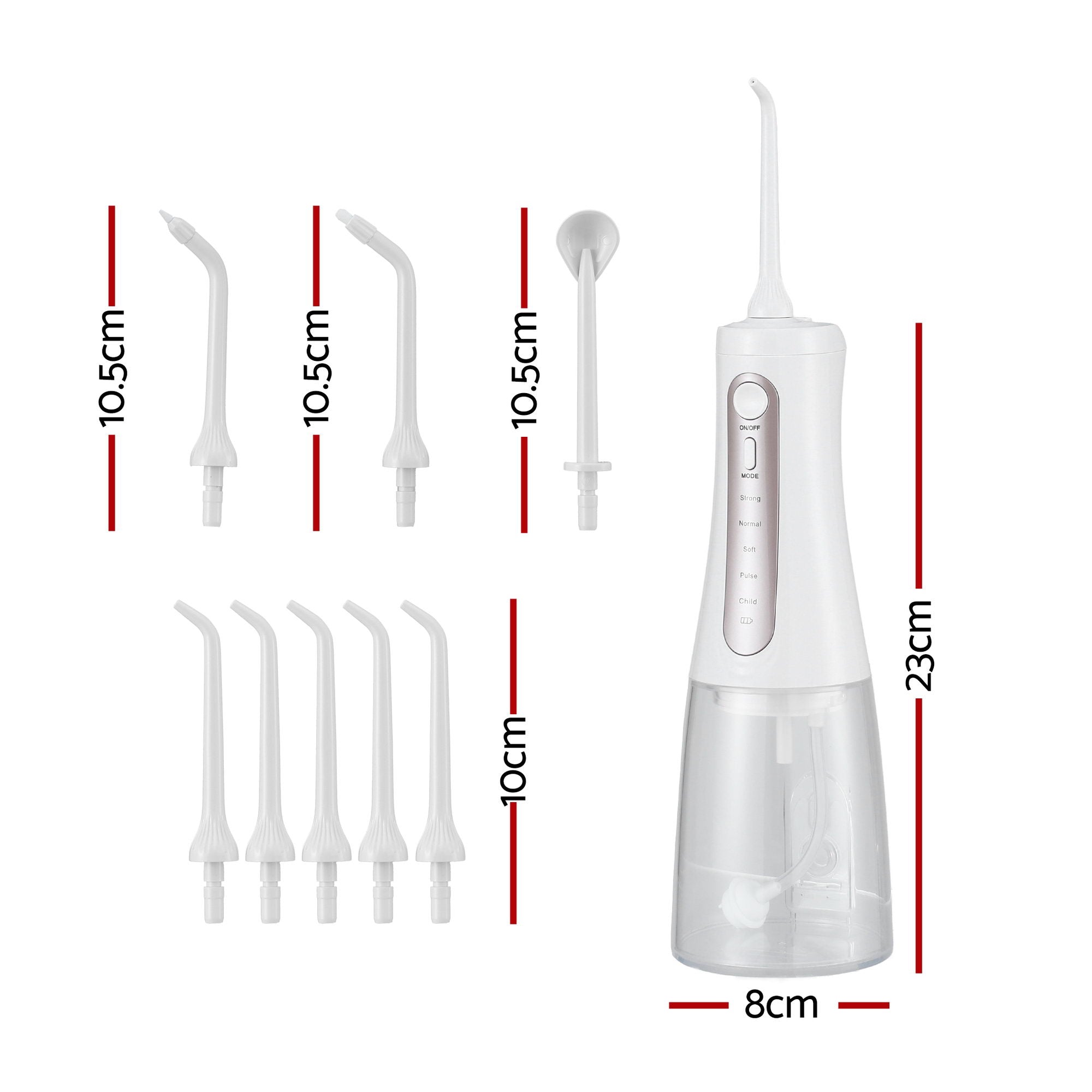 Oral Care: Devanti Cordless Water Flosser Dental Oral Irrigator White