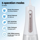 Oral Care: Devanti Cordless Water Flosser Dental Oral Irrigator White