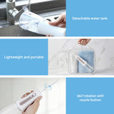 Oral Care: Devanti Cordless Water Flosser Dental Oral Irrigator White