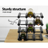 Wine Racks: Artiss Wine Rack 12 Bottle Black