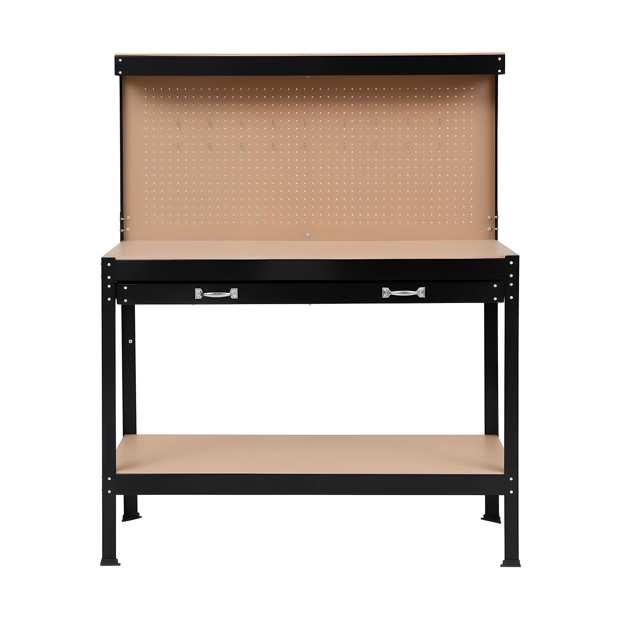 Giantz Workbench with Pegboard and Ultra-Wide 120cm Work Table for Garage DIY, 20 Hooks