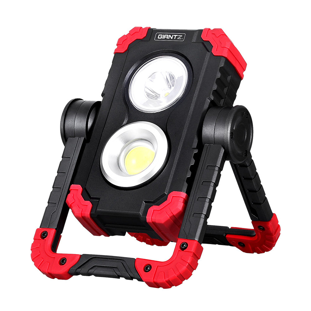 Camping Lights & Lanterns: Giantz Work Light Rechargeable Torch USB Cordless LED Lamp Rotation Folding