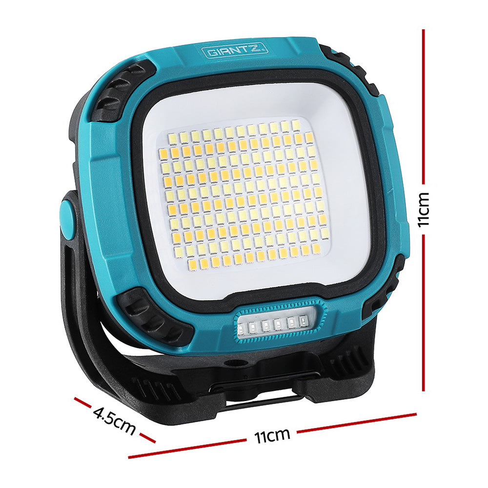 Table Lamps: Giantz Work Light Torch Rechargeable USB Cordless Magnetic LED Lamp Charging