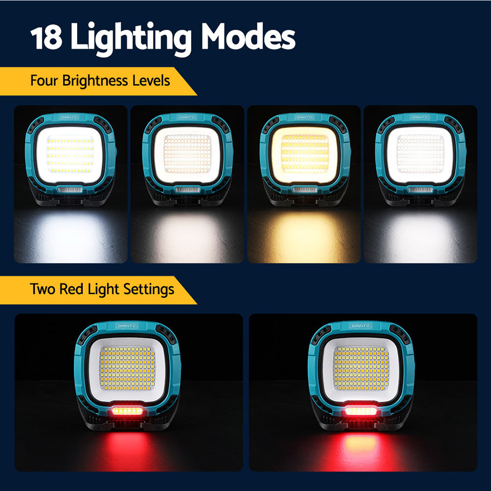 Table Lamps: Giantz Work Light Torch Rechargeable USB Cordless Magnetic LED Lamp Charging