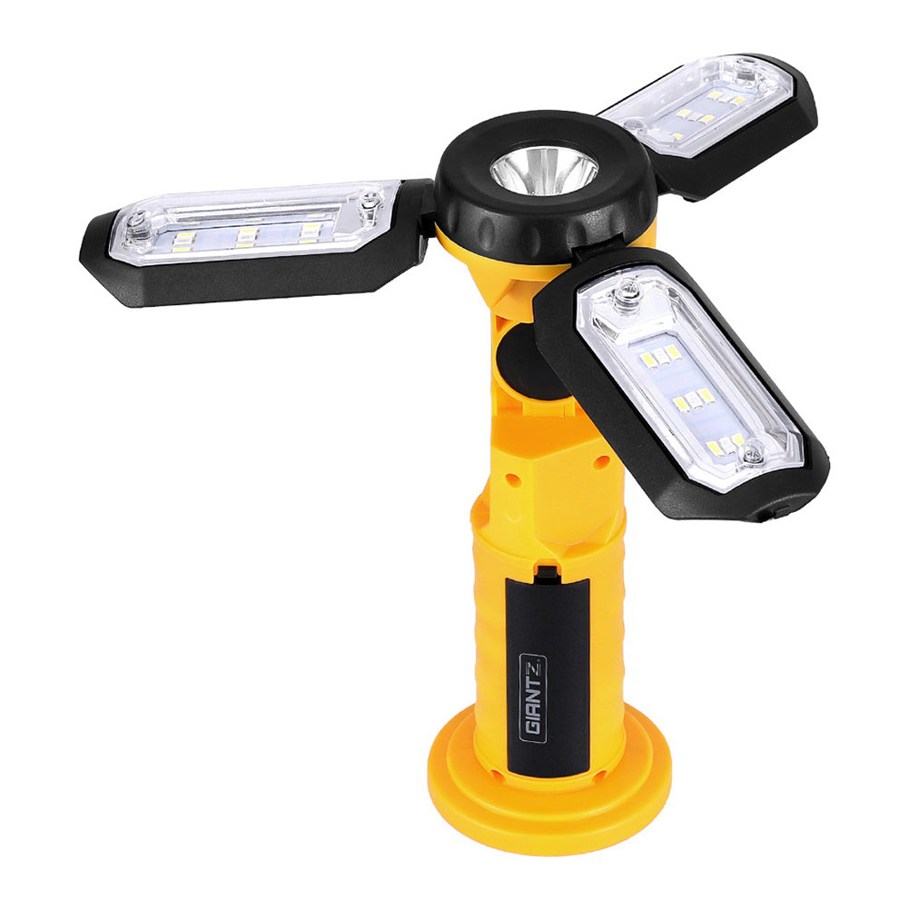 Treadmills: Giantz Work Light Rechargeable USB Cordless LED Lamp Hook Rotation Folding