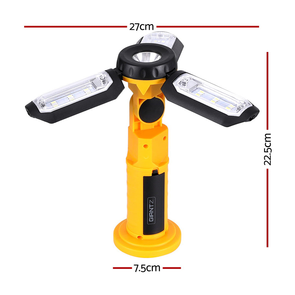 Treadmills: Giantz Work Light Rechargeable USB Cordless LED Lamp Hook Rotation Folding
