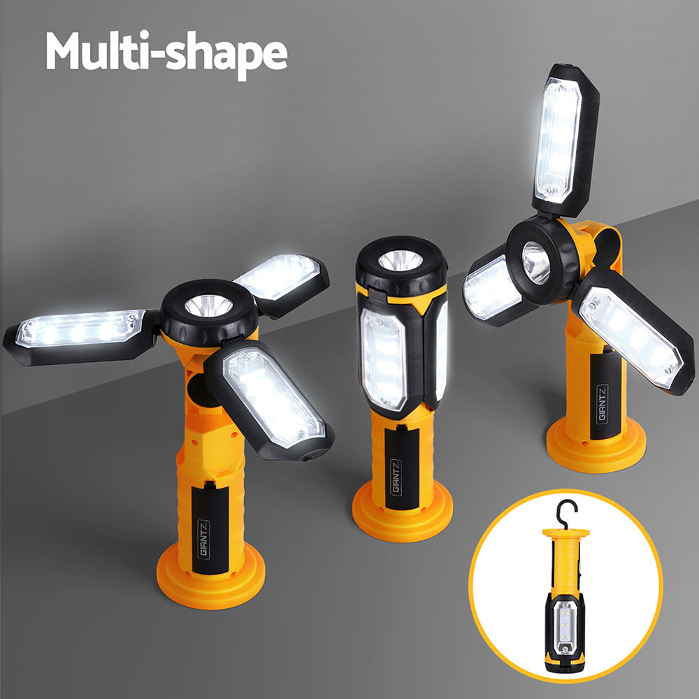 Treadmills: Giantz Work Light Rechargeable USB Cordless LED Lamp Hook Rotation Folding