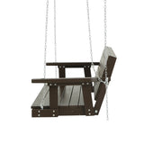 Outdoor Chairs: Gardeon Porch Swing Chair with Chain Outdoor Furniture 3 Seater Bench Wooden Brown