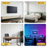 Artiss 3D Wall Panels Diamond PVC Decorative Panels 50x50cm Set of 15 Feature Wall