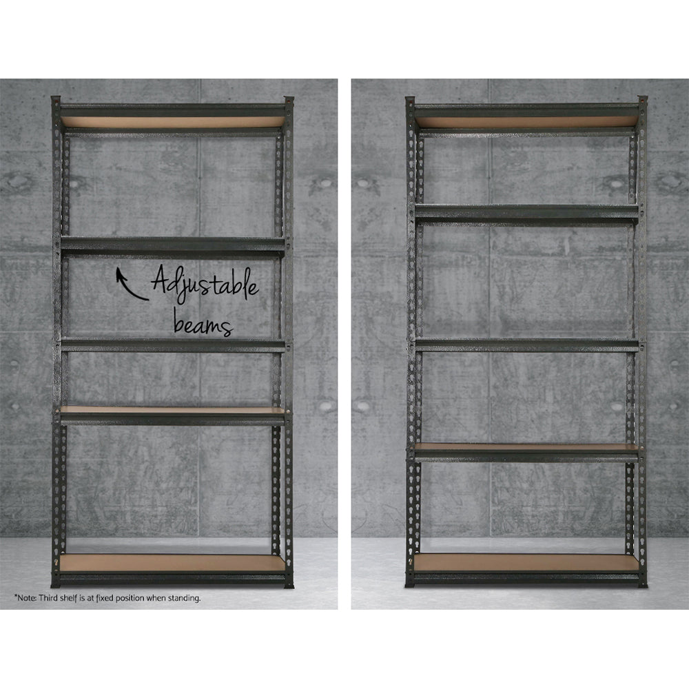 Wall Storage Racks: Giantz 4x1.8M Garage Shelving Warehouse Rack Pallet Racking Storage Charcoal