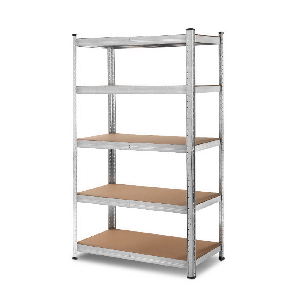 Wall Storage Racks: Giantz 1.8M Warehouse Racking Rack Shelving Garage Steel Metal Storage Shelves Silver
