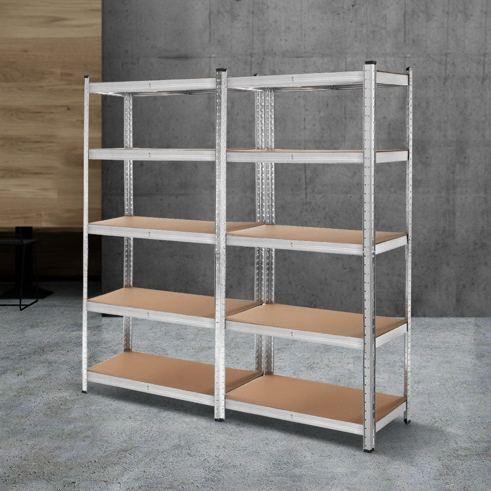 Wall Storage Racks: Giantz 2x1.8M Garage Shelving Warehouse Rack Pallet Racking Storage Shelf Silver