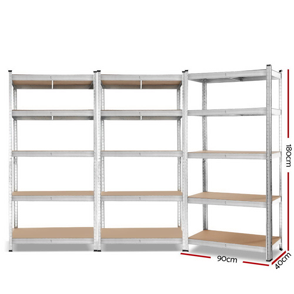 Wall Storage Racks: Giants 3x1.8M Warehouse Shelving Rack Racking Garage Metal Storage Shelves