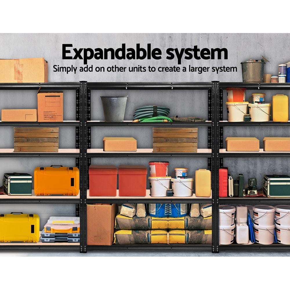 Wall Storage Racks: Giantz 1.8M Garage Shelving Warehouse Rack Pallet Racking Storage Shelve Black