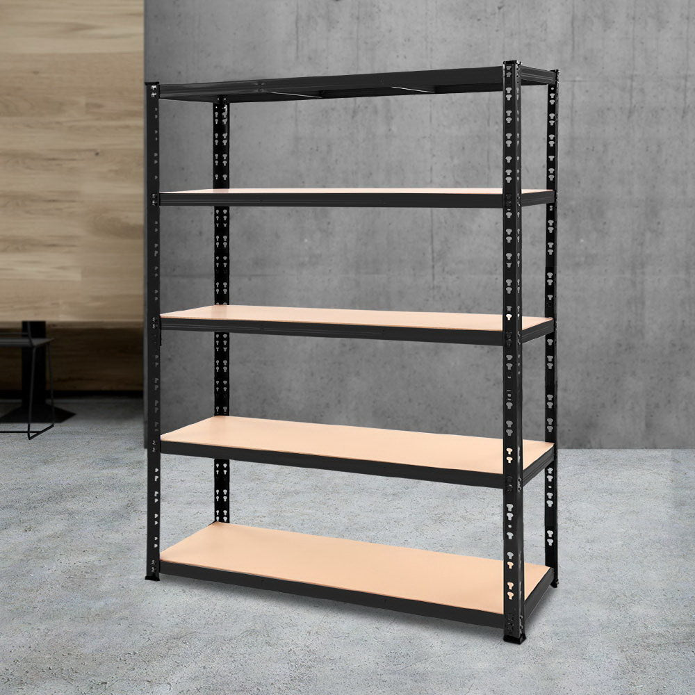 Wall Storage Racks: Giantz 1.8M Garage Shelving Warehouse Rack Pallet Racking Storage Shelve Black
