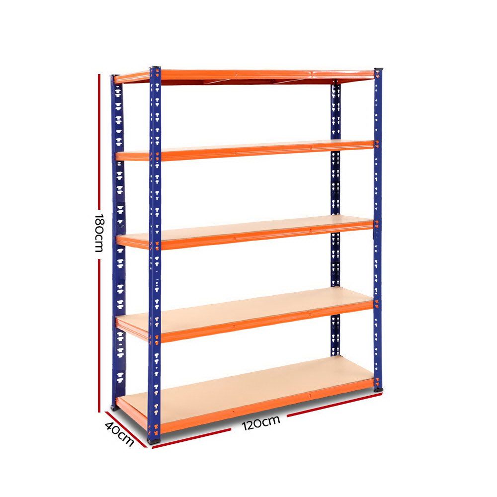 Wall Storage Racks: Giantz 1.8M Garage Shelving Warehouse Rack Pallet Racking Storage Shelve Blue