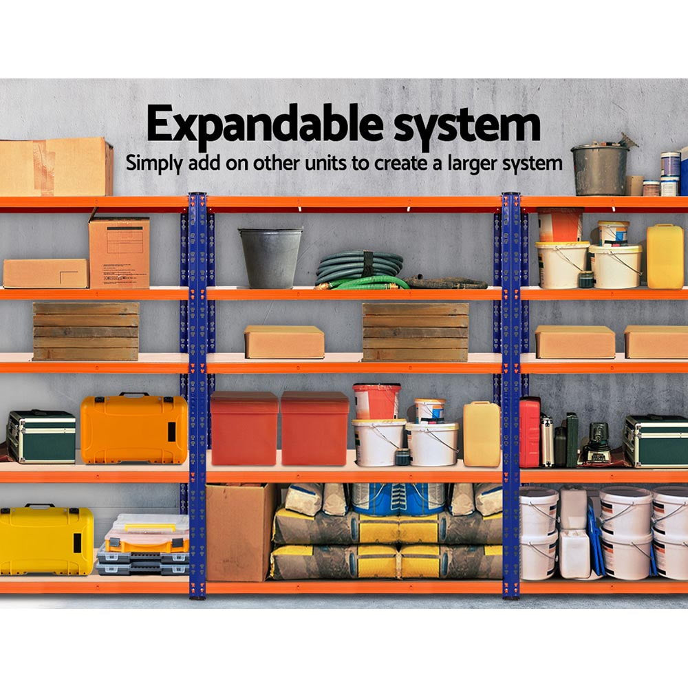Wall Storage Racks: Giantz 1.8M Garage Shelving Warehouse Rack Pallet Racking Storage Shelve Blue