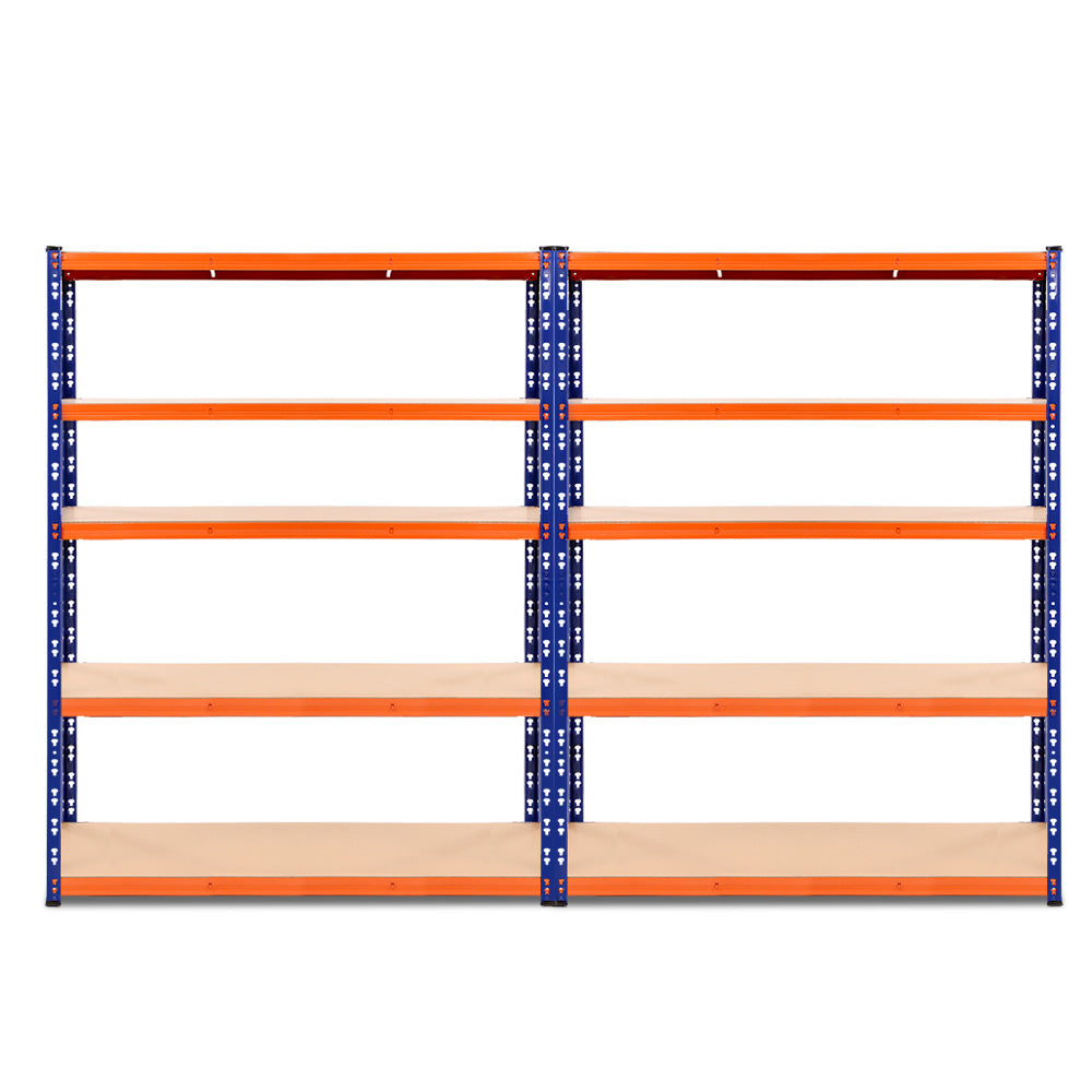 Wall Storage Racks: Giantz 2.4Mx1.8M Garage Shelving Warehouse Rack Pallet Racking Storage Blue