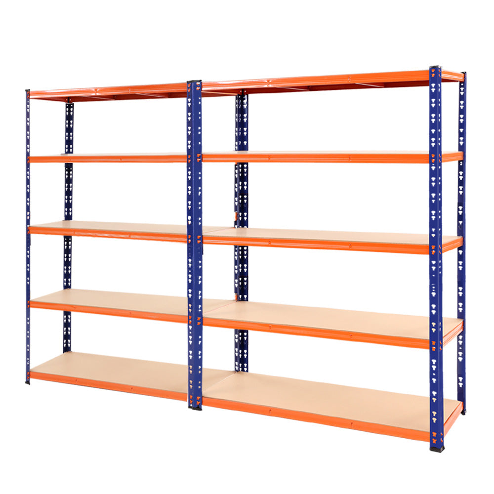 Wall Storage Racks: Giantz 2.4Mx1.8M Garage Shelving Warehouse Rack Pallet Racking Storage Blue