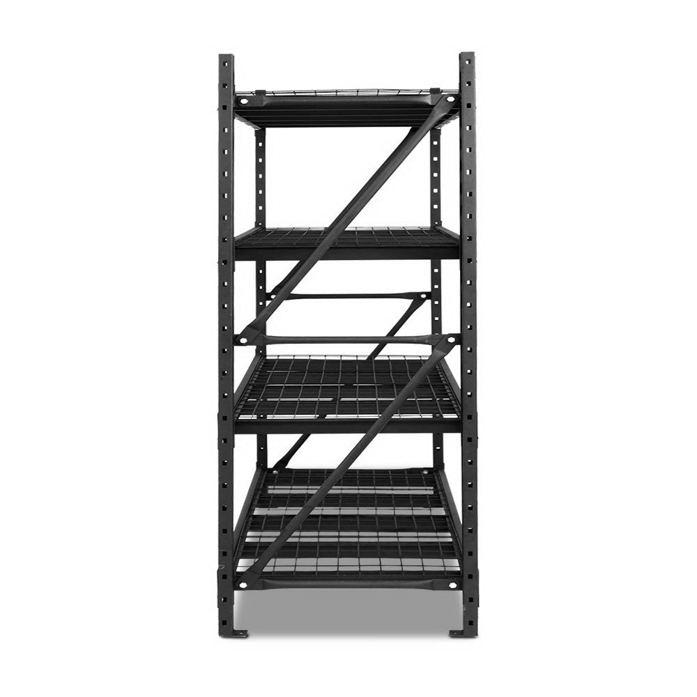 Wall Storage Racks: Giantz 2Mx2M Garage Shelving Warehouse Rack Pallet Racking Storage Shelve Black