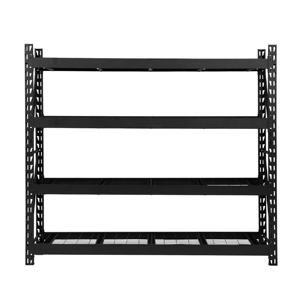 Wall Storage Racks: Giantz 4Mx2M Garage Shelving Warehouse Rack Pallet Racking Storage Shelve Black