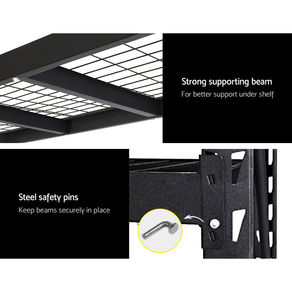 Wall Storage Racks: Giantz 4Mx2M Garage Shelving Warehouse Rack Pallet Racking Storage Shelve Black