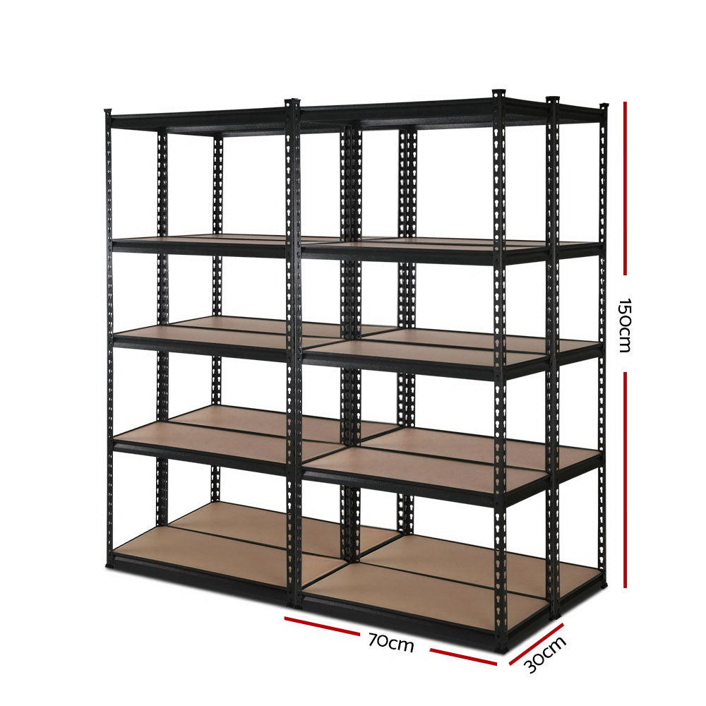 Wall Storage Racks: Giantz 4x1.5M Garage Shelving Warehouse Rack Pallet Racking Storage Shelve Black