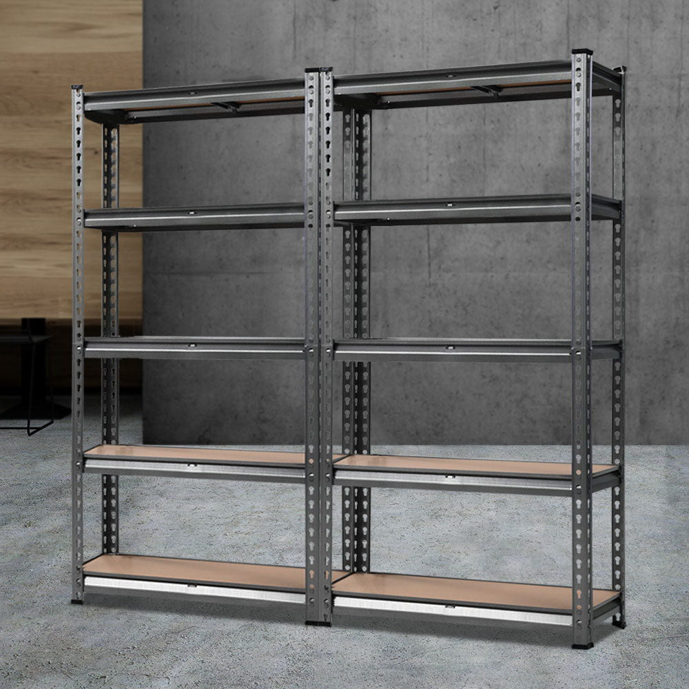 Wall Storage Racks: Giantz 2x1.5M Steel Warehouse Racking Rack Shelving Storage Garage Shelves Shelf