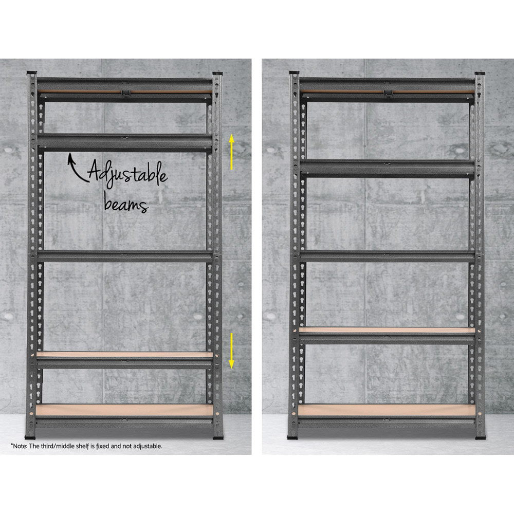 Wall Storage Racks: Giantz 2x1.5M Steel Warehouse Racking Rack Shelving Storage Garage Shelves Shelf