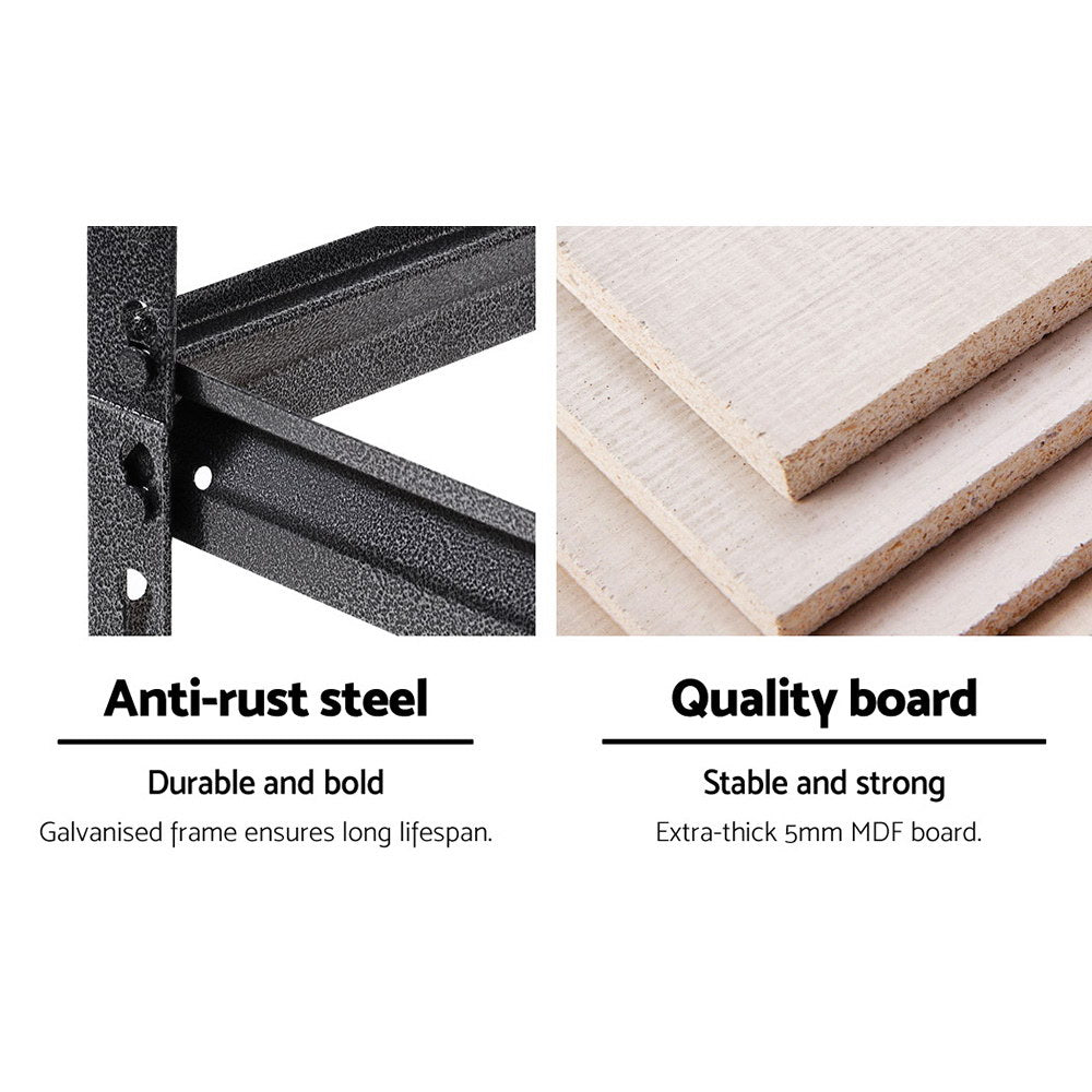 Wall Storage Racks: Giantz 2x1.5M Garage Shelving Warehouse Rack Storage Racking Storage Steel