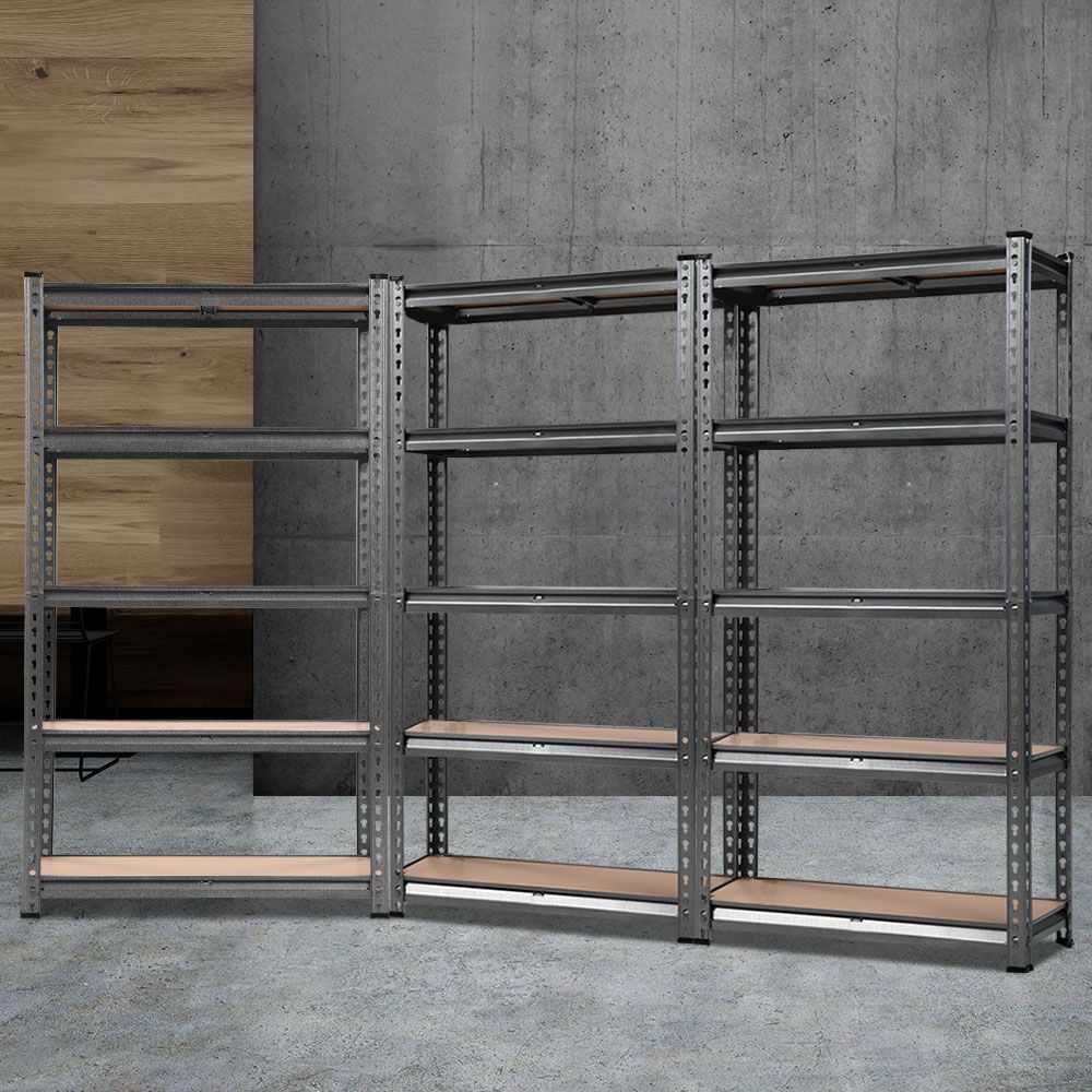 Wall Storage Racks: Giantz 3x1.5M Garage Shelving Warehouse Rack Pallet Racking Storage Charcoal